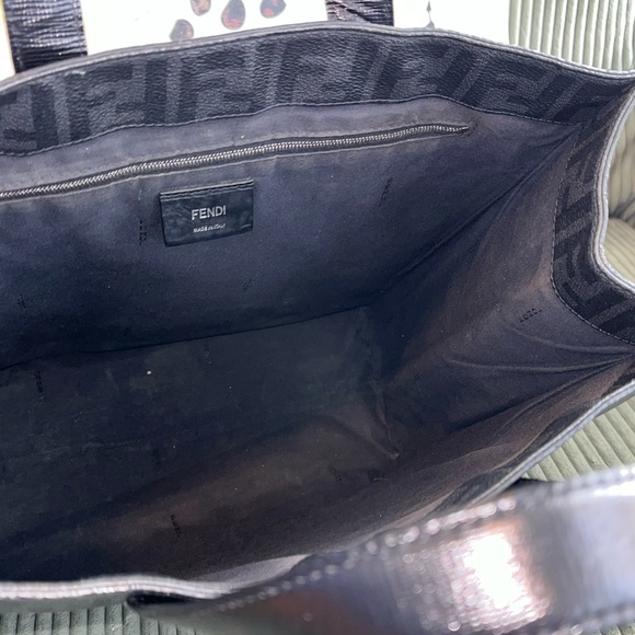 FENDI FF Zucca Elite Nero Tote RARE FIND! - Picture 12 of 14